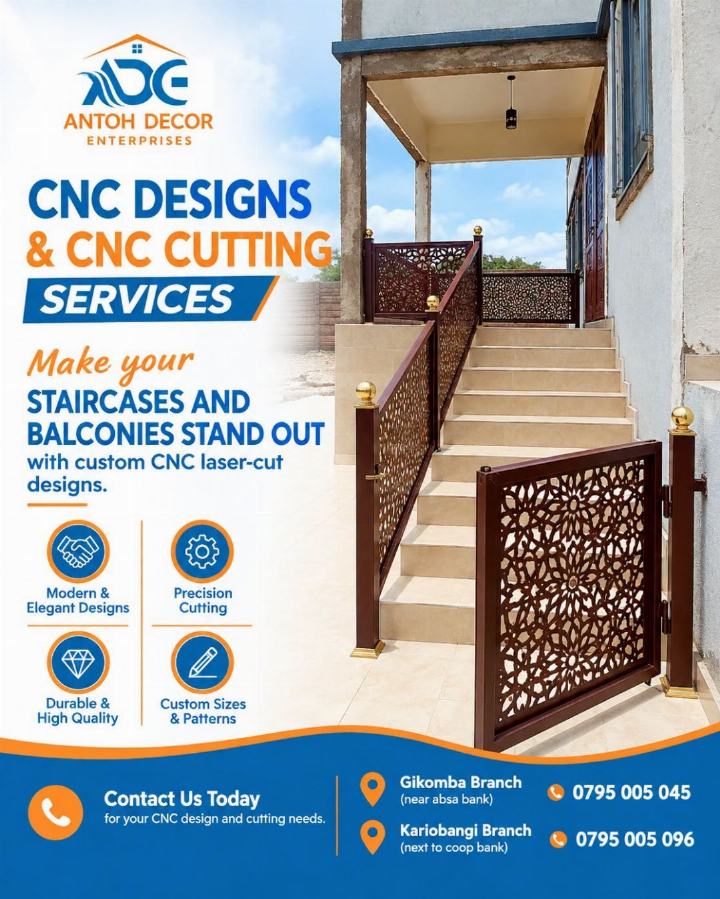 CNC Laser-Cut Balcony & Staircase Railings — photo 2