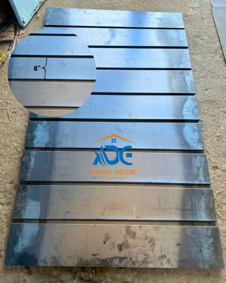 Grooved Steel Gate Sheets (8″ Pattern)