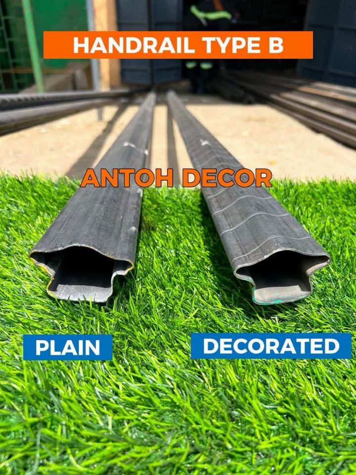 Plain & Decorated Steel Handrails – Type A & Type B (20 ft) — photo 4